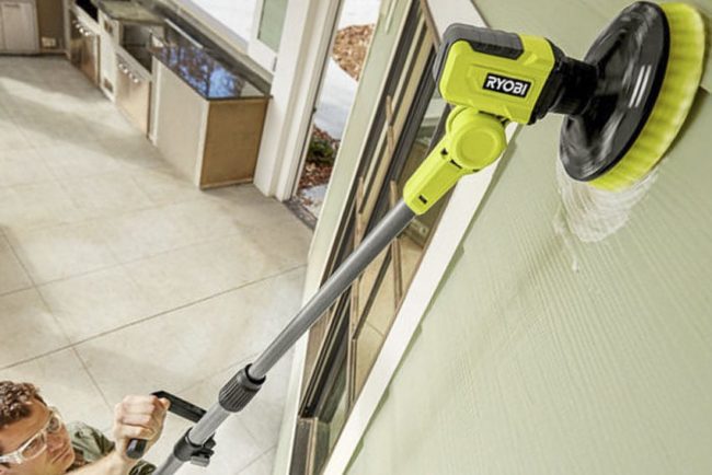 Ryobi cordless power scrubbers