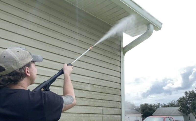 red tip pressure washer nozzle eaves