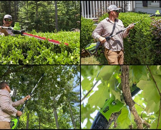 Greenworks 60V pole saw hedge trimmer review