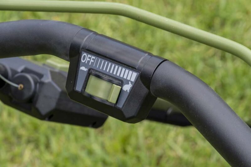 self-propelled lawnmower controls
