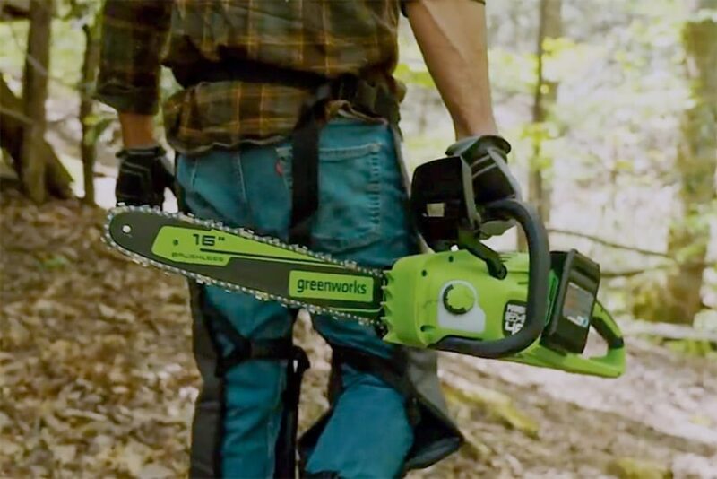 BEST GREENWORKS 48V CORDLESS CHAINSAW 2x24V