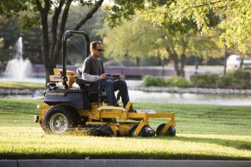 Hustler Super Z riding lawn mower