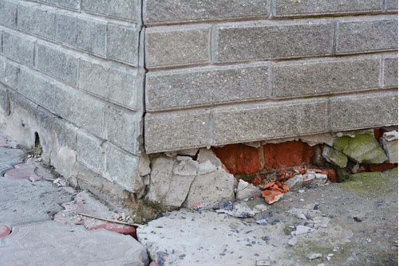 Groundhog Foundation Damage
