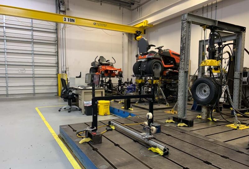 husqvarna tractor testing