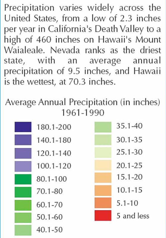 annual precipitation map