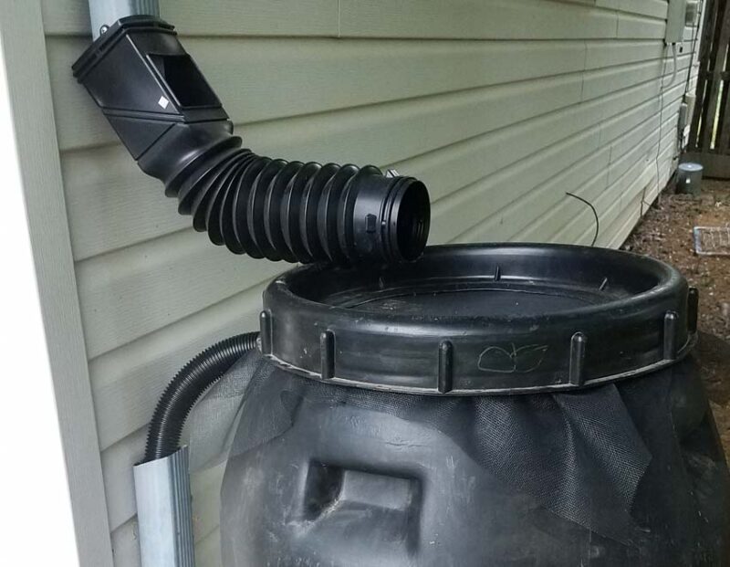 downspout rain barrel