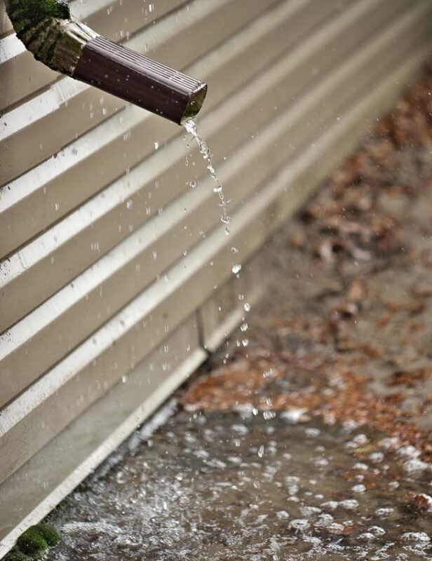standing water at foundation
