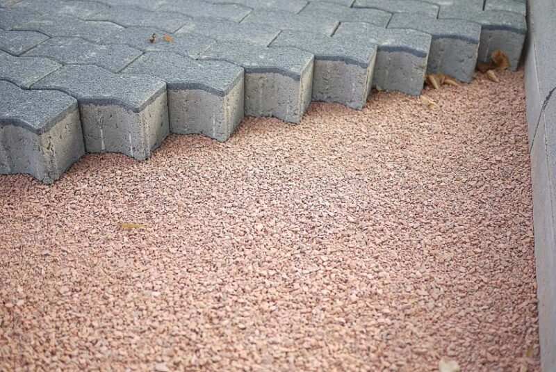 building patio using pavers