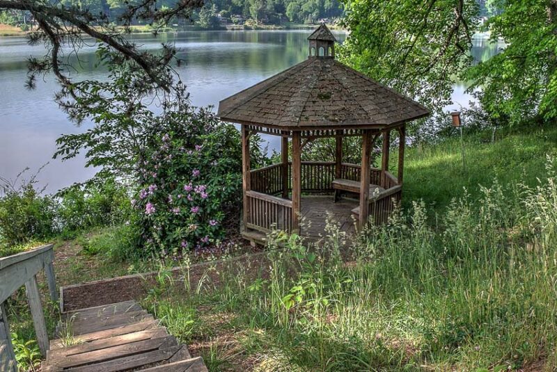 gazebo on the water