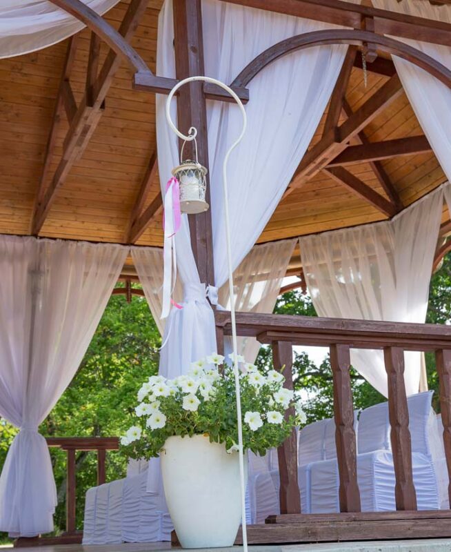 gazebo as a wedding altar