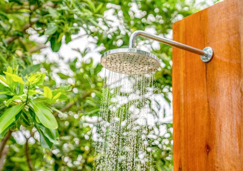 outdoor shower