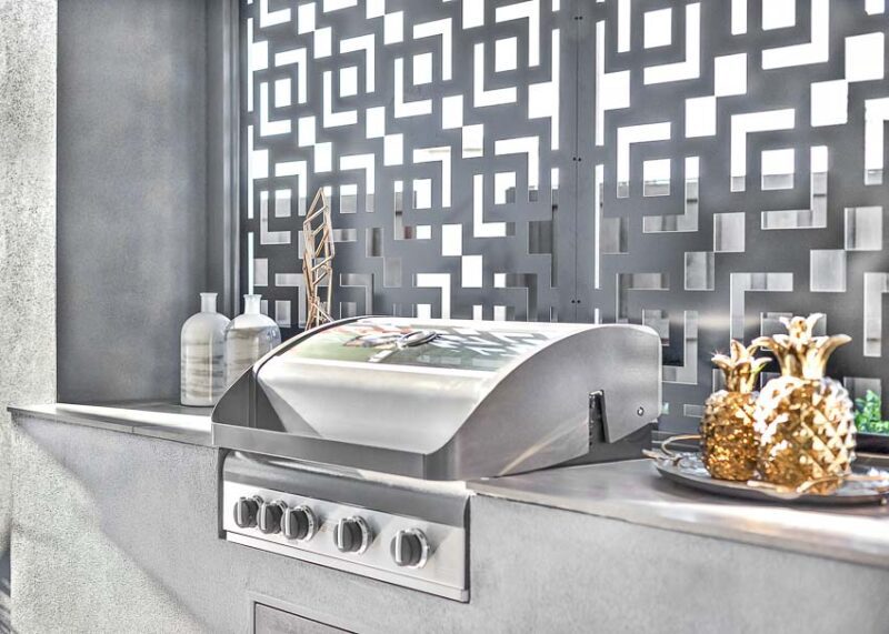 outdoor kitchen grill