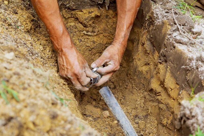 cost to repair broken sprinkler pipe