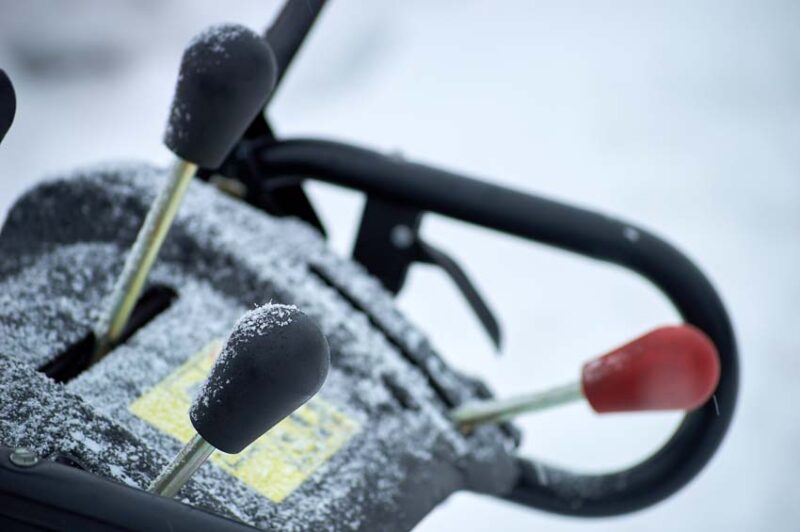 snow blower controls