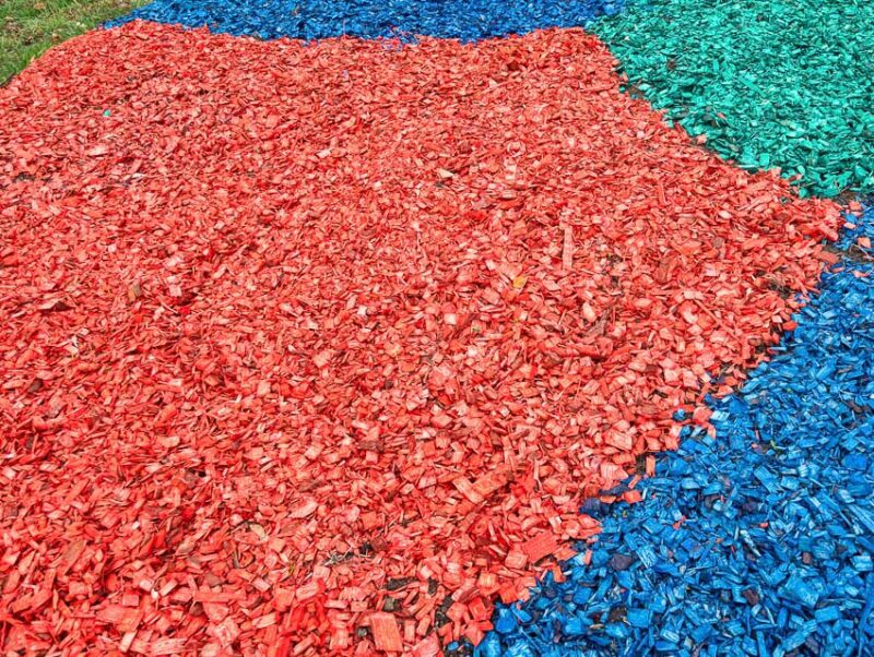 is dyed mulch more expensive