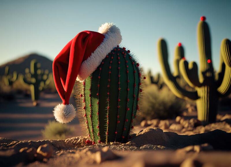 desert plant protected from the frost