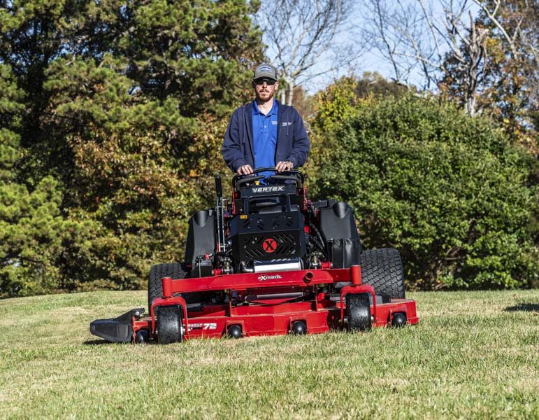 exmark vertex x-series stand-on mower
