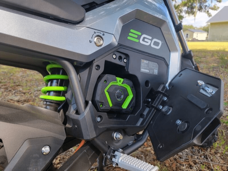 EGO 56V mini bike spare battery compartment
