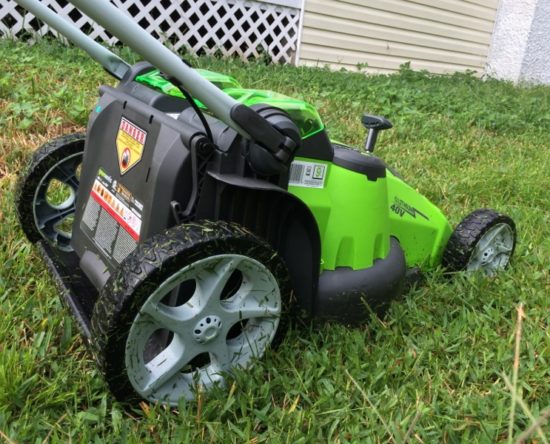 GreenWorks G-Max 40 V Twin Force Lawnmower