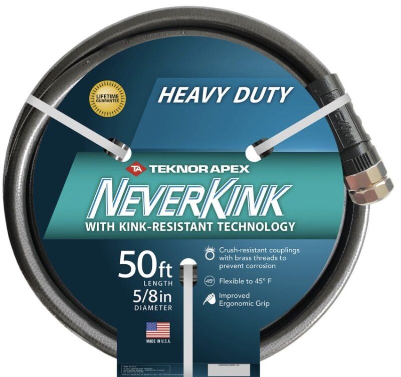 NeverKink Apex Teknor 50 英尺重型花园软管