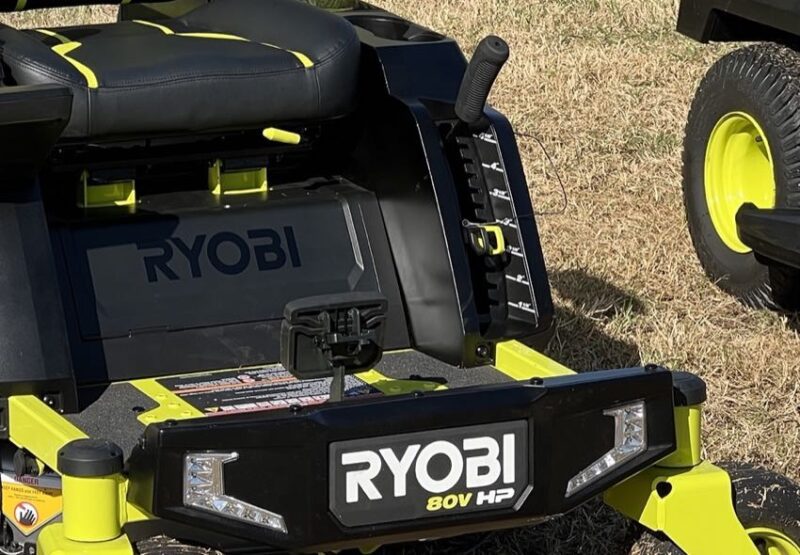 Ryobi 80V Riding Mowers cutting height adjustment