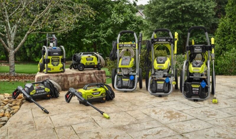 Ryobi pressure washers lineup