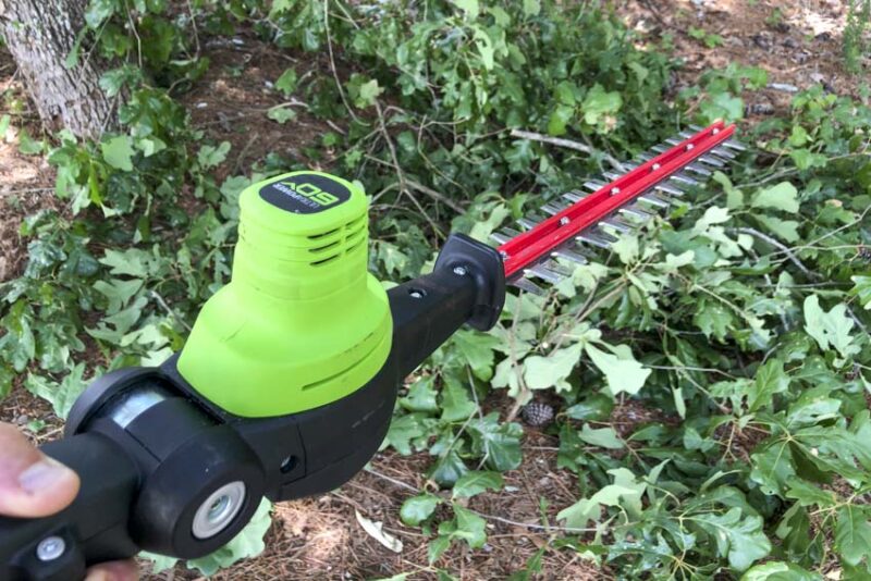 Greenworks 60V hedge trimmer attachment