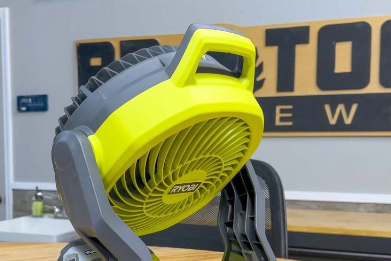 Ryobi 18v fan cfm hot sale