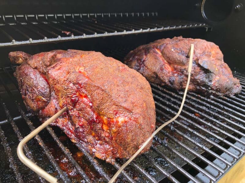 dual meat probes Boston butt roast