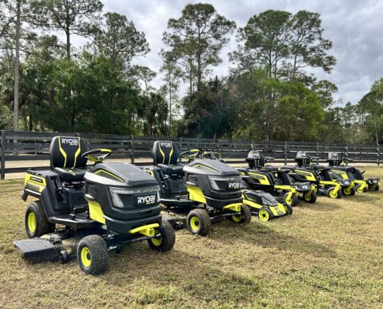 Ryobi 80V lawn tractors mowers lineup