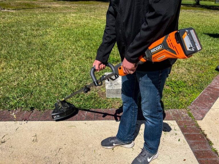 Ridgid 18v Battery Powered String Trimmer Review Ope 0232