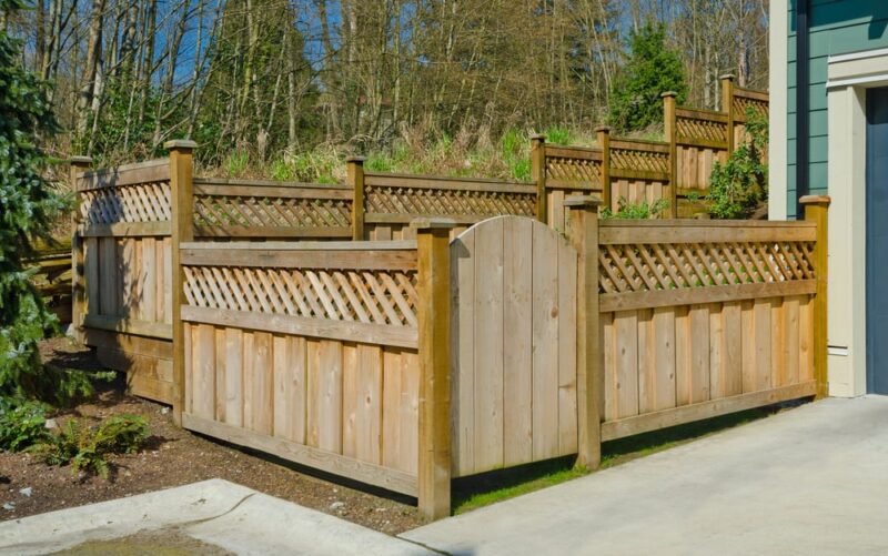 ornate wood fence