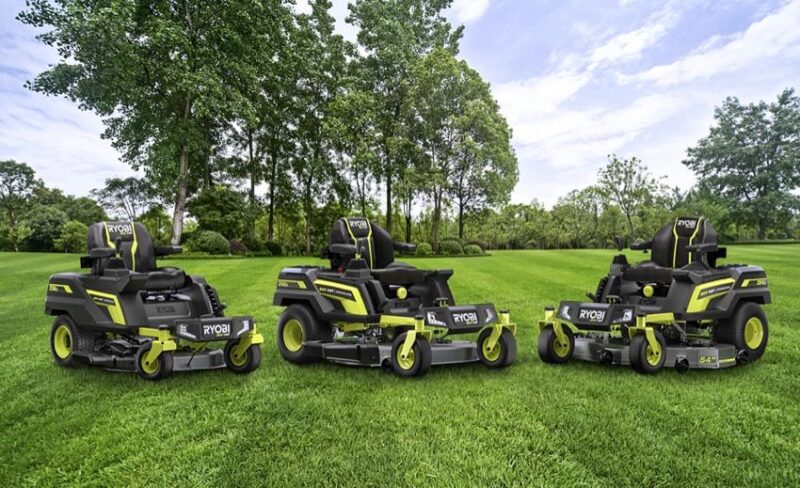 Ryobi 80V Zero-Turn riding lawn mowers