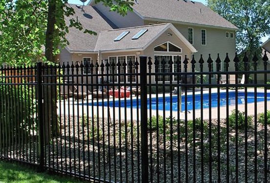 wrought iron fence