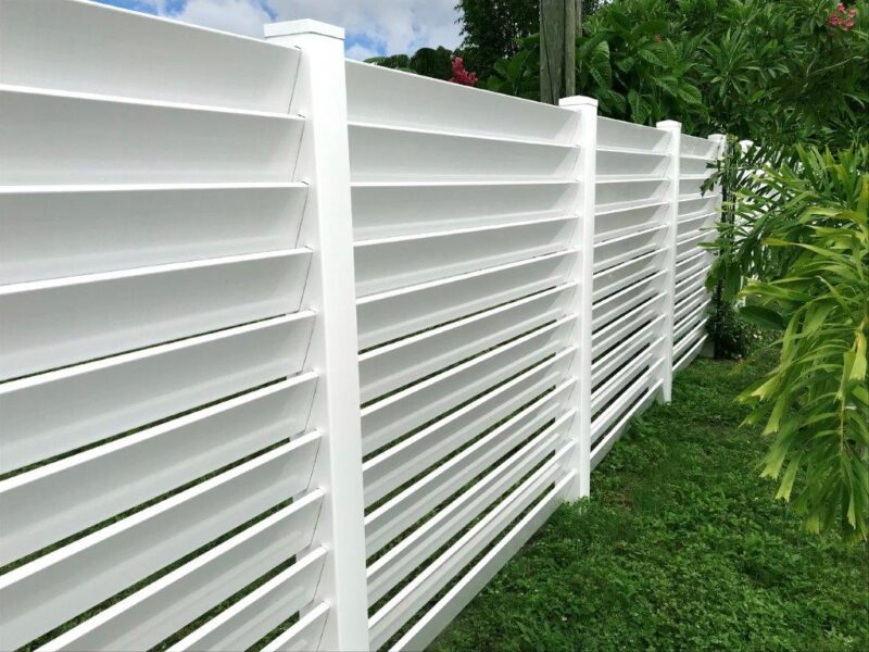 louvered fence