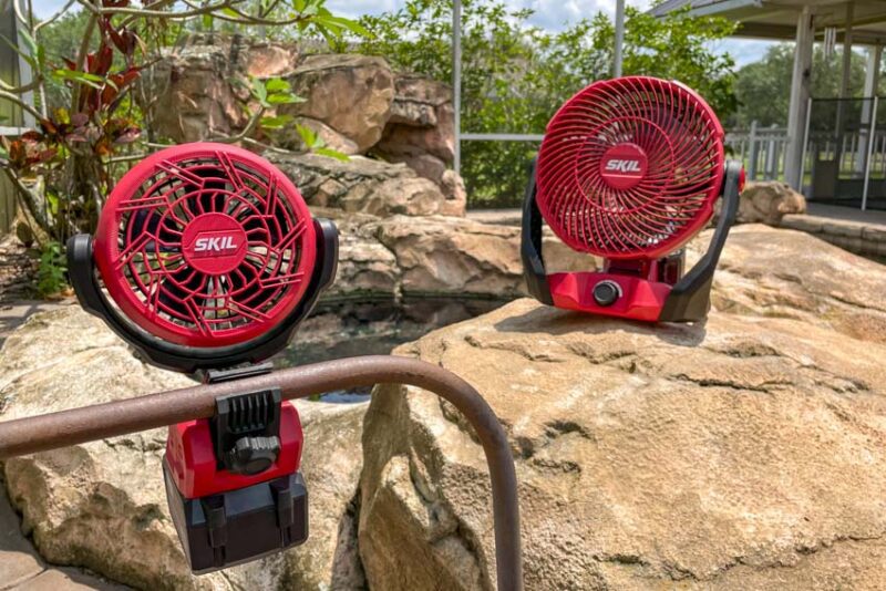 skil battery-powered fan