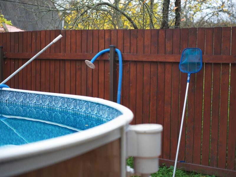 above ground pool fence