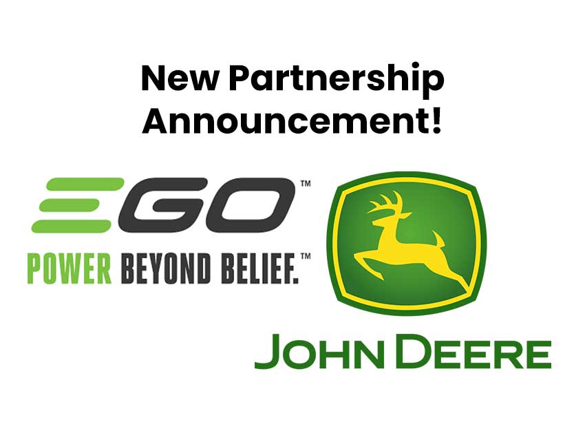 EGO working with John Deere