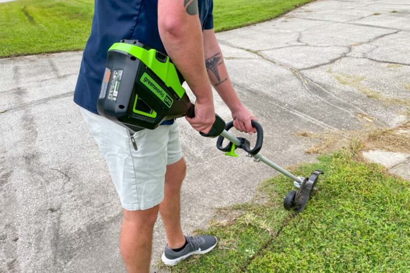 best greenworks battery edger