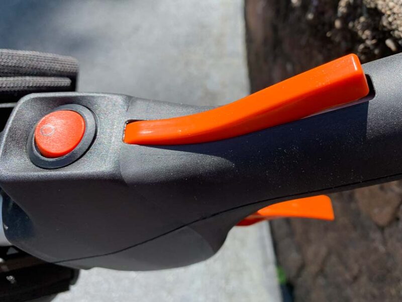 Stihl's string trimmer trigger lockout is extremely well designed