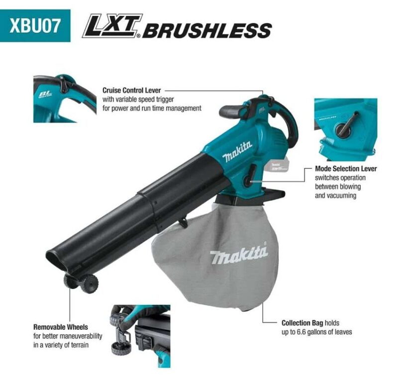 Makita LXT brushless blower and vacuum