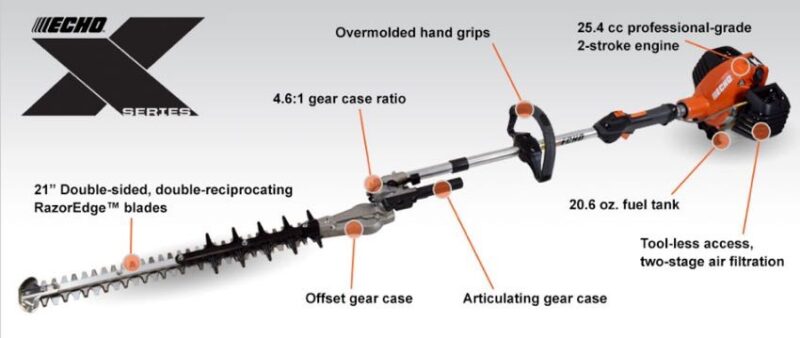 echo gas type hedge trimmer