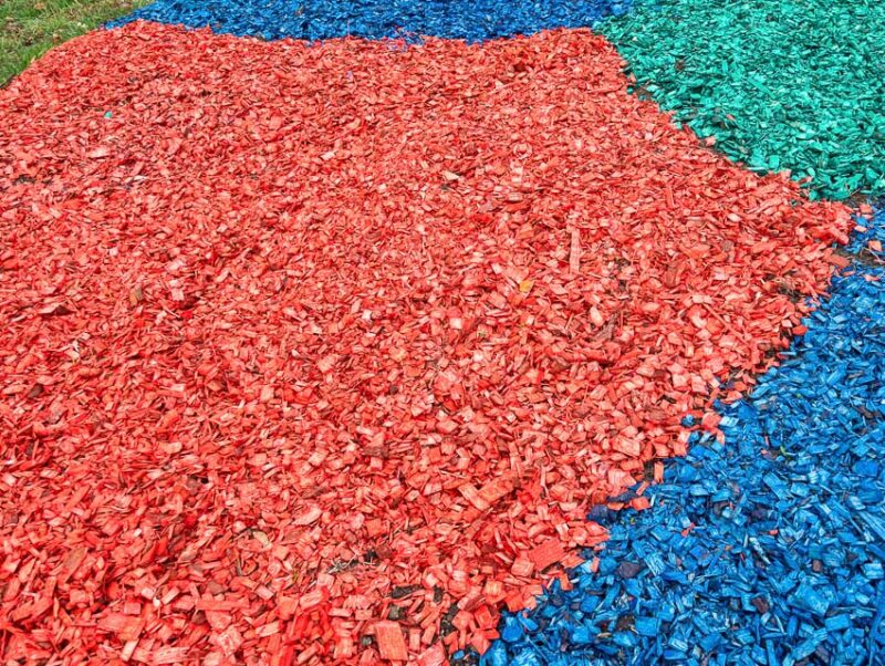 is dyed mulch more expensive