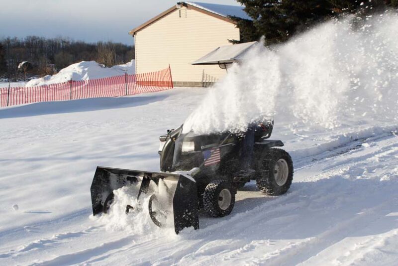 snow blower attachment for lawn tractor