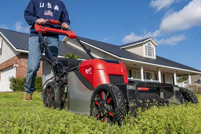 what is a self-propelled lawn mower