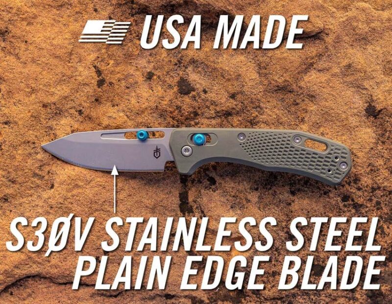 gerber assert stainless steel folding pocket knife