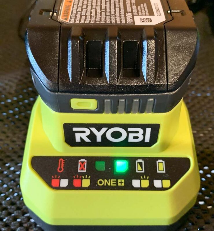 ryobi 18v hedge trimmer battery and charger